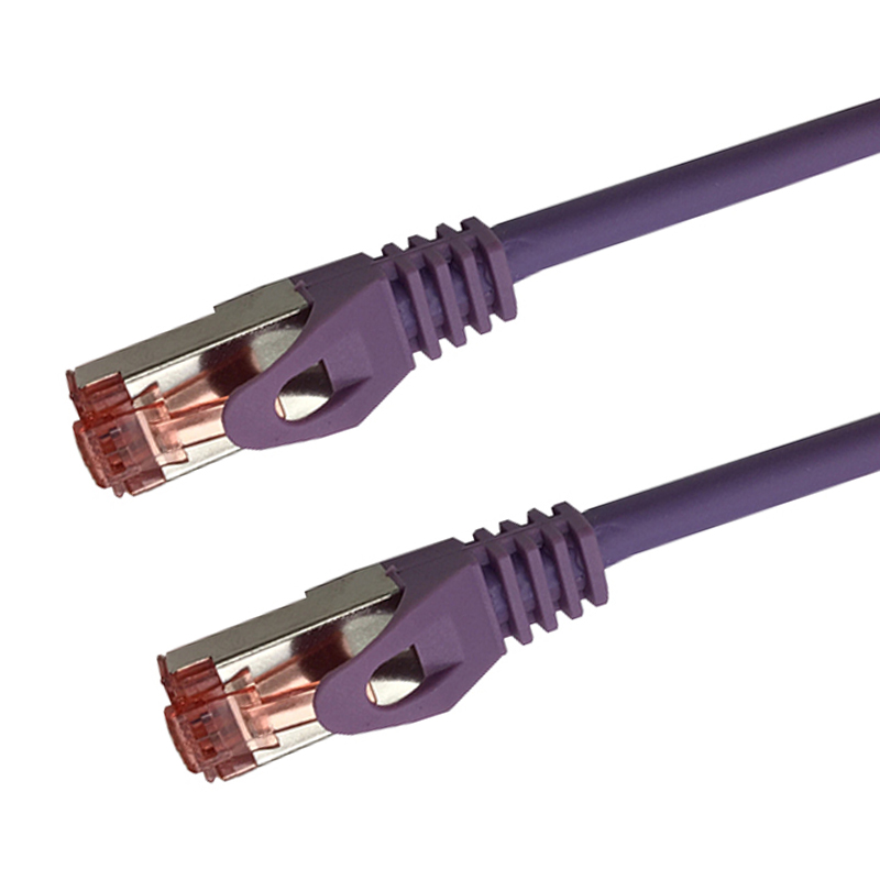 Cat 6a SSTP LSOH VIOLET Snagless avec fiche de test – 5m