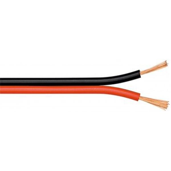 Bobine câble HP - 2x2.5mm² - noir et rouge - 100m -EOL
